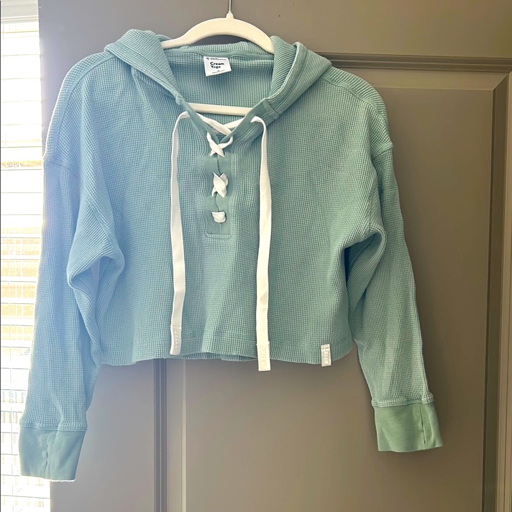 Mint Cream Yoga Hoodie